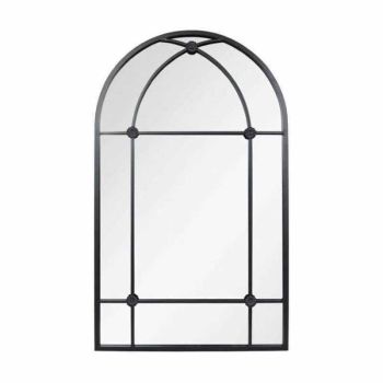 Arundel Steel Mirror - L60 x W2 x H100 cm - Black