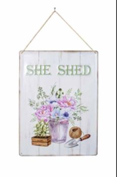 She Shed - Steel - W30 x H40 cm