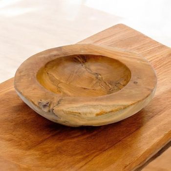 Teak Root Fruit Bowl - L40 x W40 x H9 cm