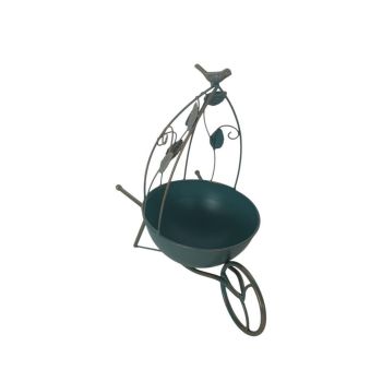 Garden Planter - Metal - L19 x W34 x H36 cm - Blue