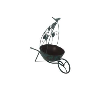 Garden Planter - Metal - L19 x W34 x H36 cm - Green