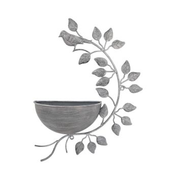 Garden Planter - Metal - L10 x W32 x H42 cm - Grey