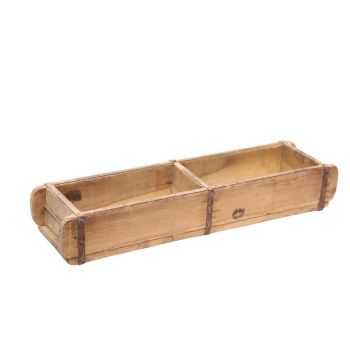Double Brick Mold Planter - Reclaimed Wooden - L14 x W57 x H9 cm