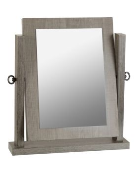 Lisbon Dressing Table Mirror - L9 x W44 x H48.5 cm - Black Wood Grain