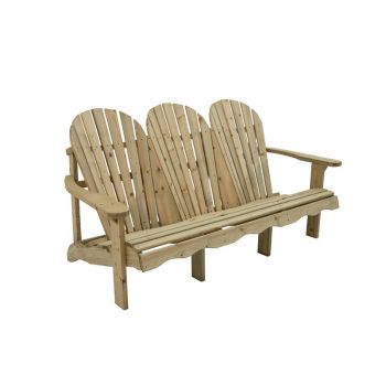 Salcombe Garden Bench - Timber - L9 x W17.3 x H9.2 cm - Natural