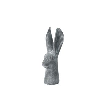 Rabbit Ornament - Resin - L11 x W11 x H29 cm - Grey