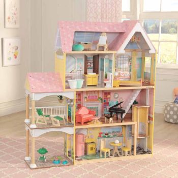 Lola Mansion Dollhouse with EZ Kraft Assembly - Children's Toy