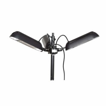 Folding Parasol Heater - Aluminium - L38 x W36.5 x H82 cm - Black-finish