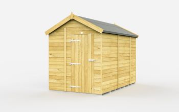 6 x 9 Feet Apex Shed - Single Door Without Windows - Wood - L272 x W175 x H217 cm