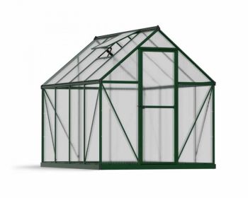 Greenhouse Mythos 6 x 8 - Polycarbonate - L247 x W185 x H208 cm - Green