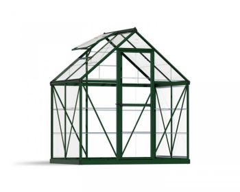 Greenhouse Harmony 6 x 4 - Polycarbonate - L126 x W185 x H208 cm - Green