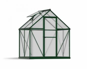 Greenhouse Mythos 6 x 4 - Polycarbonate - L126 x W185 x H208 cm - Green
