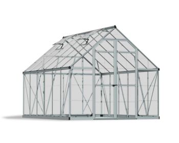 Greenhouse Octave 8 x 12 - Polycarbonate - L367 x W244 x H229 cm - Silver