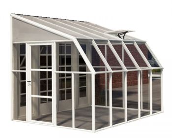 Lean To Greenhouse Sun Room Clear 8X10 - Polycarbonate/Acrylic - L322 x W257 x H266 cm