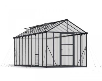 Greenhouse Glory 8 x 20 - Polycarbonate - L604 x W253 x H268.5 cm - Grey