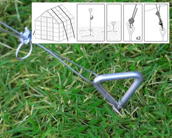 Greenhouse Anchoring Kit for Skylight Sheds