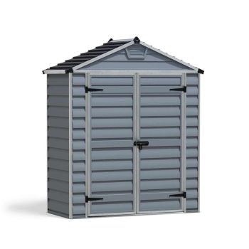 Skylight Shed 6 x 3 Dark - Polycarbonate - L90.2 x W185.4 x H217 cm - Dark Grey