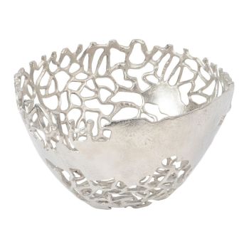 Apo Coral Bowl - Aluminium - L18 x W31 x H31 cm - Silver