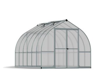Greenhouse Bella Kit 8 x 12 Feet - Polycarbonate - L363.9 x W244 x H219 cm - Silver
