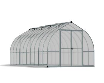 Greenhouse Bella Kit 8 x 20 Feet - Polycarbonate - L603.9 x W244 x H219 cm - Silver