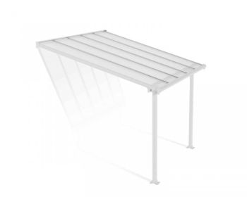 Patio Cover Olympia 3 x 3.05 Clear - Polycarbonate - L307 x W300 x H305 cm - White