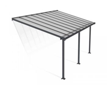 OLYMPIA PATIO COVER 3X5.46 GREY CLEAR