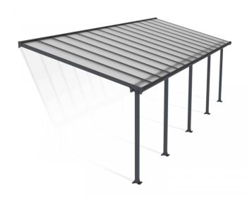 OLYMPIA PATIO COVER 3X8.51 GREY CLEAR