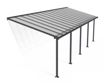 OLYMPIA PATIO COVER 3X9.15 GREY CLEAR