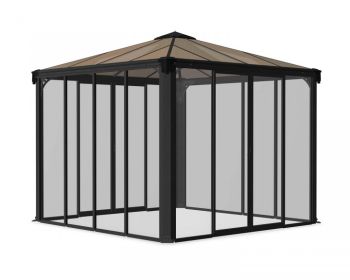 Gazebo Ledro 3000 Closed - Polycarbonate/Acrylic - L295 x W295 x H276 cm - Grey