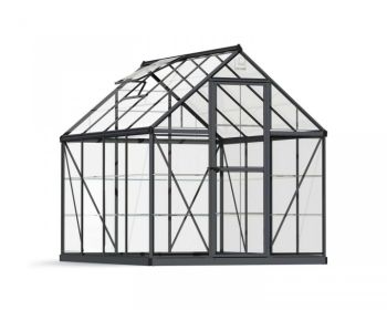 Greenhouse Harmony 6X8 - Polycarbonate - L247 x W185 x H208 - Grey