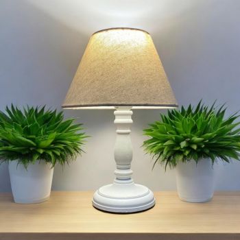 Table Lamp and Shade - L11 x W11 x H30 cm