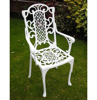 Victorian Carver Chair - Aluminium - L44 x W55 x H101.5 cm