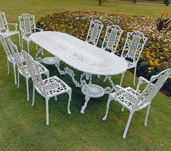 Victorian Maxi Grand British Made, High Quality Cast Aluminium Garden Furniture - Wide Choice of Colours and Finishes Available