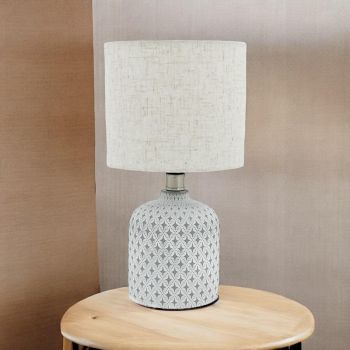 Table Lamp and Shade - L10 x W10 x H20 cm