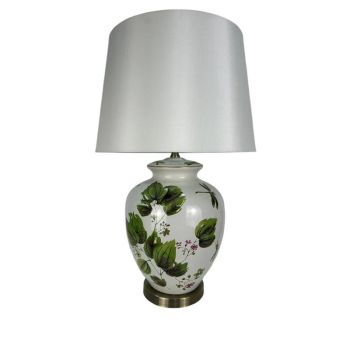 Table Lamp and Shade - Ceramic - L35 x W28 x H51 cm