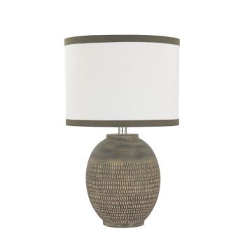 Table Lamp - Ceramic - L28 x W28 x H24 cm - Brown