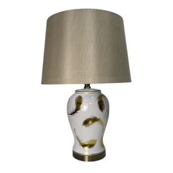 Lamp and Shade - Ceramic - L20 x W20 x H45 cm