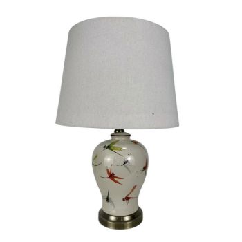 Lamp and Shade - Ceramic - L16 x W16 x H37 cm