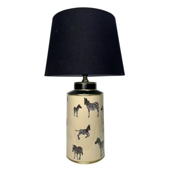 Lamp and Shade - Ceramic - L16 x W16 x H40 cm