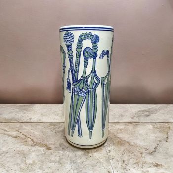 Green Umbrella' Design Umbrella Stand  - Vase - L20 x W20 x H46 cm