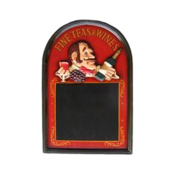 Wine Waiter Menu Board - L3 x W40 x H60 cm - Black