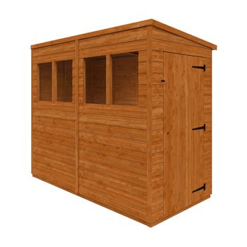 8x4 Flex Pent 12mm Flex - L238.8 x W115 x H203 cm - Solid Wood/Softwood/Pine - Burnt Orange