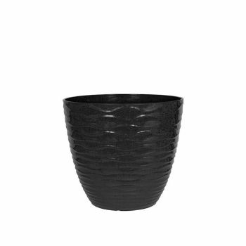 33cm Small Windermere Plant Pot - Plastic - L33 x W33 x H29 cm - Charcoal