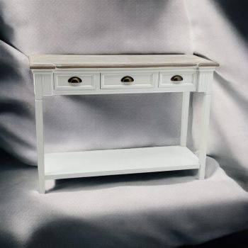 Console Table with Drawers - Wood - L38 x W112 x H80 cm