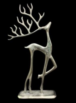 Nickel Plated Reindeer - L3 x W9 x H15 cm