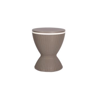 Adjustable Height Ice Bucket Table - Polypropylene - H44.2 x W42.5 x L42.5 cm - Black