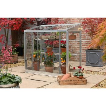 Harlow 3 Feet 4 Inches Freestanding Greenhouse - Aluminum/Glass - L100 x W55 x H95 cm - Racing Green