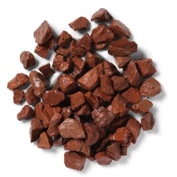 Ruby Red Bulk Bag 850 kg Chippings - 14-20 mm Red Granite Type Stone - L10 x W10 x H8 cm