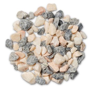 Natural Coral Bulk Bag 850 kg Premium Chippings - 16-32 mm White Gravel with Rose Tones - L10 x W10 x H8 cm