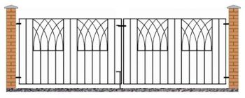 Abbey Modern Double (Driveway) Gate Fits Opening 2725-2785 mm